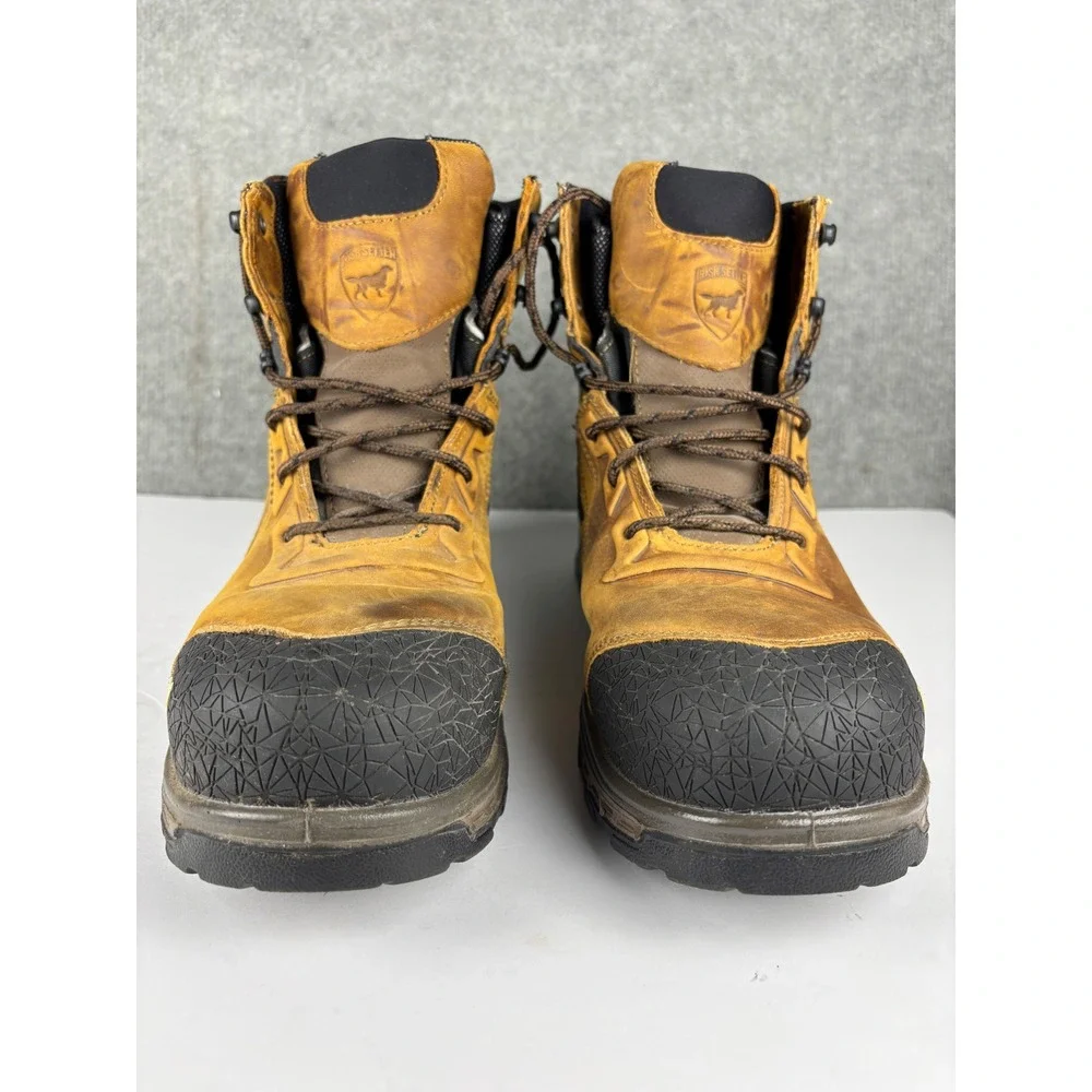 Irish Setter Kasota 83636 Waterproof Side Zip Work Boots 11 Brown